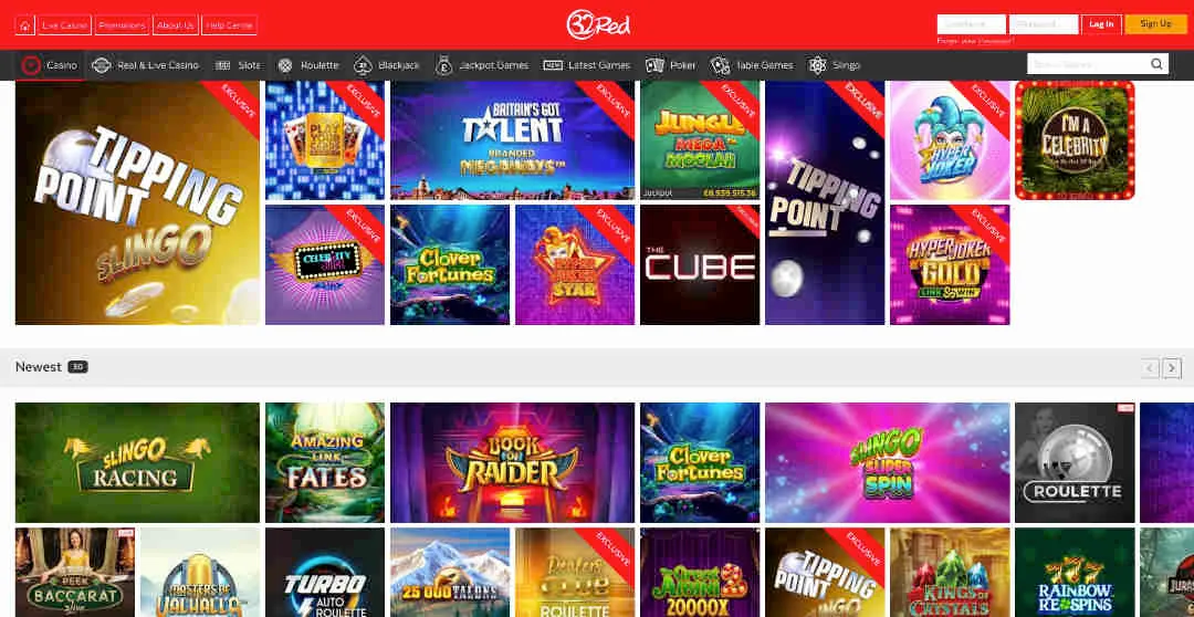 32Red-Casino-Games featured games