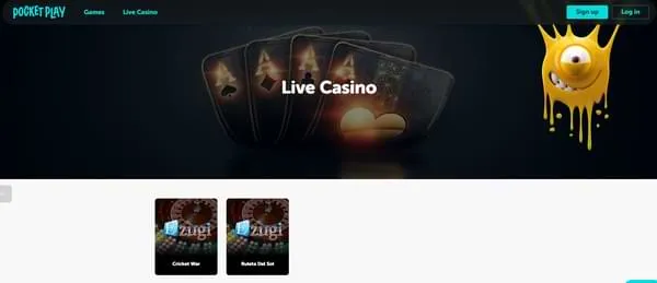 Live casino pocketplay