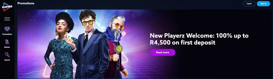 Playerz casino bonus