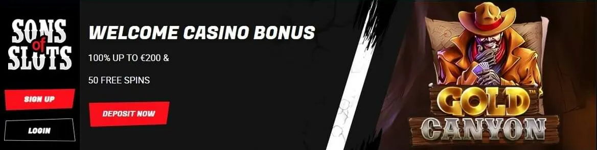 Welcome Casino Bonus Sons of Slots