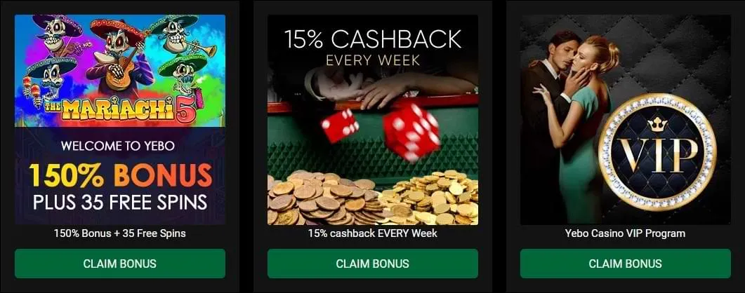 Yebo Casino South Africa promotions and bonus